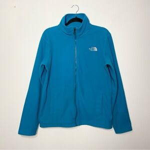 The North Face Blue Fleece Zip Up Jacket